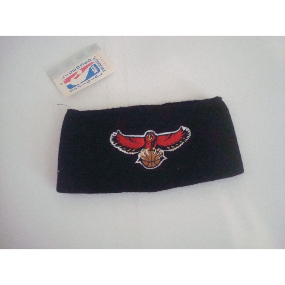 ATLANTA HAWKS HEADBAND β BEANIE KNIT TOBOGGAN HAT CAP VINTAGE DEADSTOCK 03